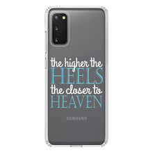 DistinctInk® Clear Shockproof Hybrid Case for Apple iPhone / Samsung Galaxy / Google Pixel - The Higher the Heels The Closer to Heaven