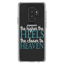 DistinctInk® Clear Shockproof Hybrid Case for Apple iPhone / Samsung Galaxy / Google Pixel - The Higher the Heels The Closer to Heaven