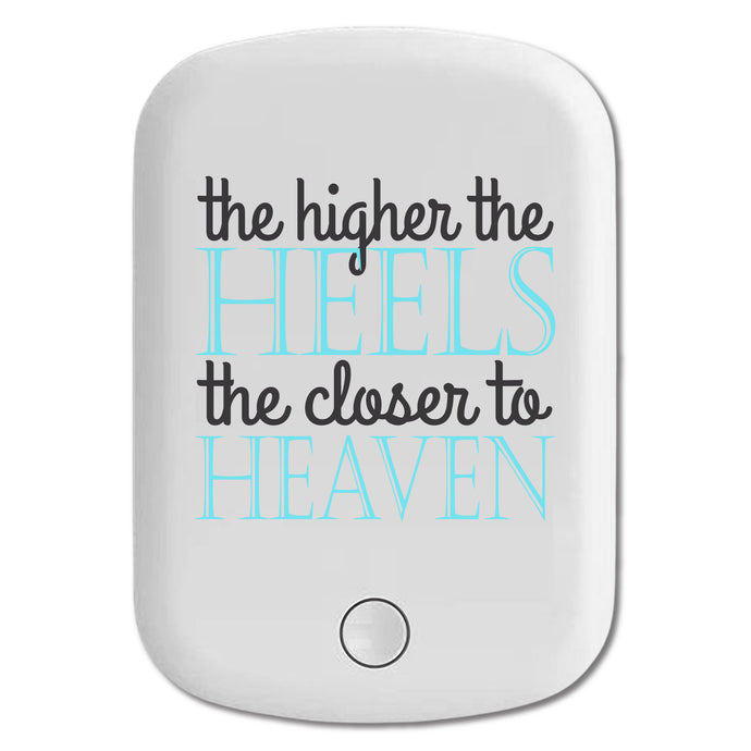DistinctInk Magnetic Battery Pack, Wireless Portable Charger with USB-C Cable, Compatible with MagSafe iPhone 14 / 13 / 12 Series - The Higher the Heels The Closer to Heaven