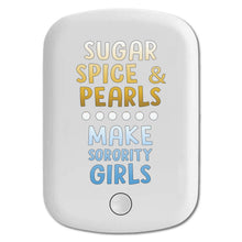 DistinctInk Magnetic Battery Pack, Wireless Portable Charger with USB-C Cable, Compatible with MagSafe iPhone 14 / 13 / 12 Series - Sugar Spice & Pearls Make Sorority Girls