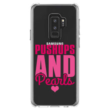 DistinctInk® Clear Shockproof Hybrid Case for Apple iPhone / Samsung Galaxy / Google Pixel - Pushups and Pearls