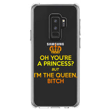 DistinctInk® Clear Shockproof Hybrid Case for Apple iPhone / Samsung Galaxy / Google Pixel - Oh You're a Princess?  I'm the Queen, Bitch