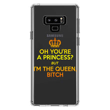 DistinctInk® Clear Shockproof Hybrid Case for Apple iPhone / Samsung Galaxy / Google Pixel - Oh You're a Princess?  I'm the Queen, Bitch