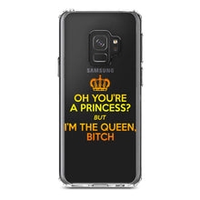 DistinctInk® Clear Shockproof Hybrid Case for Apple iPhone / Samsung Galaxy / Google Pixel - Oh You're a Princess?  I'm the Queen, Bitch