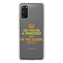 DistinctInk® Clear Shockproof Hybrid Case for Apple iPhone / Samsung Galaxy / Google Pixel - Oh You're a Princess?  I'm the Queen, Bitch