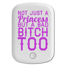 DistinctInk Magnetic Battery Pack, Wireless Portable Charger with USB-C Cable, Compatible with MagSafe iPhone 14 / 13 / 12 Series - Not Just a Princess But a Bad Bitch Too