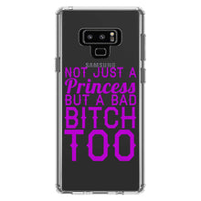 DistinctInk® Clear Shockproof Hybrid Case for Apple iPhone / Samsung Galaxy / Google Pixel - Not Just a Princess But a Bad Bitch Too
