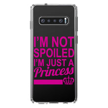 DistinctInk® Clear Shockproof Hybrid Case for Apple iPhone / Samsung Galaxy / Google Pixel - I'm Not Spoiled I'm Just a Princess