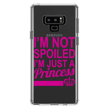 DistinctInk® Clear Shockproof Hybrid Case for Apple iPhone / Samsung Galaxy / Google Pixel - I'm Not Spoiled I'm Just a Princess