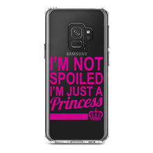 DistinctInk® Clear Shockproof Hybrid Case for Apple iPhone / Samsung Galaxy / Google Pixel - I'm Not Spoiled I'm Just a Princess