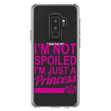DistinctInk® Clear Shockproof Hybrid Case for Apple iPhone / Samsung Galaxy / Google Pixel - I'm Not Spoiled I'm Just a Princess