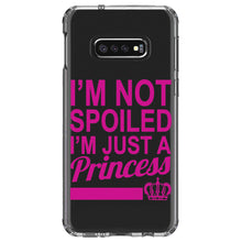 DistinctInk® Clear Shockproof Hybrid Case for Apple iPhone / Samsung Galaxy / Google Pixel - I'm Not Spoiled I'm Just a Princess