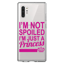 DistinctInk® Clear Shockproof Hybrid Case for Apple iPhone / Samsung Galaxy / Google Pixel - I'm Not Spoiled I'm Just a Princess