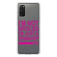 DistinctInk® Clear Shockproof Hybrid Case for Apple iPhone / Samsung Galaxy / Google Pixel - I'm Not Spoiled I'm Just a Princess