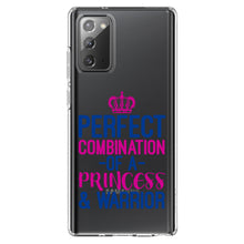 DistinctInk® Clear Shockproof Hybrid Case for Apple iPhone / Samsung Galaxy / Google Pixel - Perfect Combination of Princess & Warrior