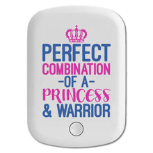 DistinctInk Magnetic Battery Pack, Wireless Portable Charger with USB-C Cable, Compatible with MagSafe iPhone 14 / 13 / 12 Series - Perfect Combination of Princess & Warrior