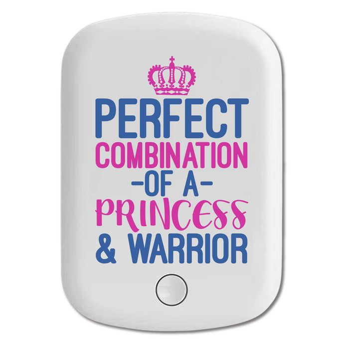 DistinctInk Magnetic Battery Pack, Wireless Portable Charger with USB-C Cable, Compatible with MagSafe iPhone 14 / 13 / 12 Series - Perfect Combination of Princess & Warrior