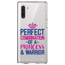 DistinctInk® Clear Shockproof Hybrid Case for Apple iPhone / Samsung Galaxy / Google Pixel - Perfect Combination of Princess & Warrior