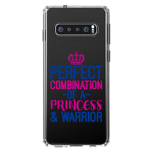 DistinctInk® Clear Shockproof Hybrid Case for Apple iPhone / Samsung Galaxy / Google Pixel - Perfect Combination of Princess & Warrior