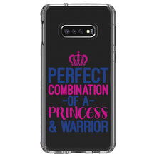 DistinctInk® Clear Shockproof Hybrid Case for Apple iPhone / Samsung Galaxy / Google Pixel - Perfect Combination of Princess & Warrior