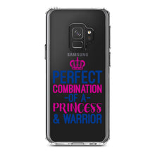 DistinctInk® Clear Shockproof Hybrid Case for Apple iPhone / Samsung Galaxy / Google Pixel - Perfect Combination of Princess & Warrior