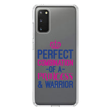 DistinctInk® Clear Shockproof Hybrid Case for Apple iPhone / Samsung Galaxy / Google Pixel - Perfect Combination of Princess & Warrior