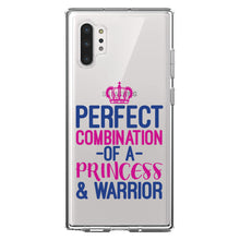 DistinctInk® Clear Shockproof Hybrid Case for Apple iPhone / Samsung Galaxy / Google Pixel - Perfect Combination of Princess & Warrior