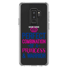 DistinctInk® Clear Shockproof Hybrid Case for Apple iPhone / Samsung Galaxy / Google Pixel - Perfect Combination of Princess & Warrior