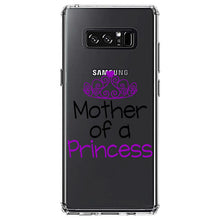 DistinctInk® Clear Shockproof Hybrid Case for Apple iPhone / Samsung Galaxy / Google Pixel - Mother of a Princess
