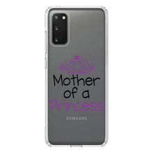 DistinctInk® Clear Shockproof Hybrid Case for Apple iPhone / Samsung Galaxy / Google Pixel - Mother of a Princess