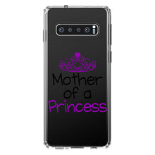 DistinctInk® Clear Shockproof Hybrid Case for Apple iPhone / Samsung Galaxy / Google Pixel - Mother of a Princess