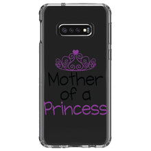 DistinctInk® Clear Shockproof Hybrid Case for Apple iPhone / Samsung Galaxy / Google Pixel - Mother of a Princess