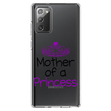 DistinctInk® Clear Shockproof Hybrid Case for Apple iPhone / Samsung Galaxy / Google Pixel - Mother of a Princess