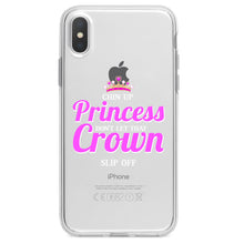 DistinctInk® Clear Shockproof Hybrid Case for Apple iPhone / Samsung Galaxy / Google Pixel - Chin Up Princess Don't Let That Crown Slip Off