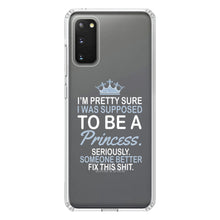 DistinctInk® Clear Shockproof Hybrid Case for Apple iPhone / Samsung Galaxy / Google Pixel - I Was Supposed to Be a Princess Fix This