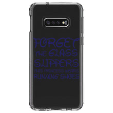 DistinctInk® Clear Shockproof Hybrid Case for Apple iPhone / Samsung Galaxy / Google Pixel - Forget Glass Slippers Princess Wears Running Shoes