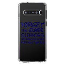 DistinctInk® Clear Shockproof Hybrid Case for Apple iPhone / Samsung Galaxy / Google Pixel - Forget Glass Slippers Princess Wears Running Shoes