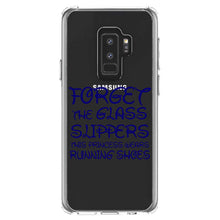 DistinctInk® Clear Shockproof Hybrid Case for Apple iPhone / Samsung Galaxy / Google Pixel - Forget Glass Slippers Princess Wears Running Shoes