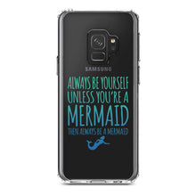DistinctInk® Clear Shockproof Hybrid Case for Apple iPhone / Samsung Galaxy / Google Pixel - Always Be Yourself Unless You Can Be a Mermaid