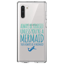DistinctInk® Clear Shockproof Hybrid Case for Apple iPhone / Samsung Galaxy / Google Pixel - Always Be Yourself Unless You Can Be a Mermaid