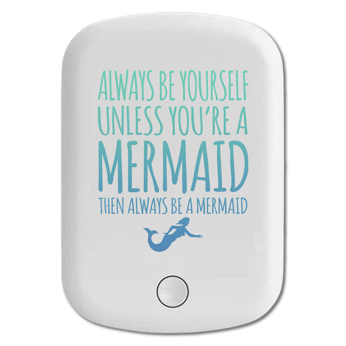 DistinctInk Magnetic Battery Pack, Wireless Portable Charger with USB-C Cable, Compatible with MagSafe iPhone 14 / 13 / 12 Series - Always Be Yourself Unless You Can Be a Mermaid