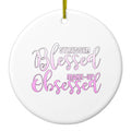 Stressed Blessed Make Up Obsessed Ceramic Ornament