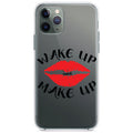 Wake Up and Make Up Clear Shockproof iPhone Case