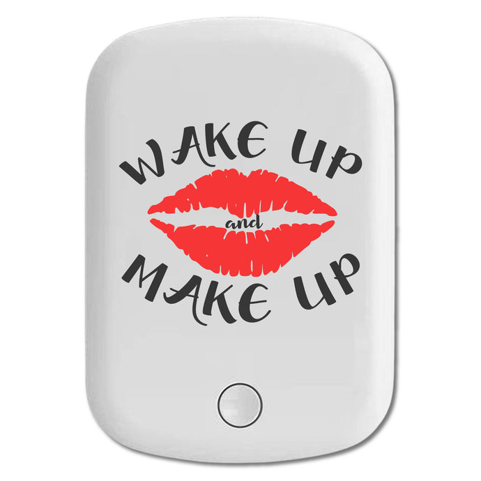 DistinctInk Magnetic Battery Pack, Wireless Portable Charger with USB-C Cable, Compatible with MagSafe iPhone 14 / 13 / 12 Series - Wake Up and Make Up