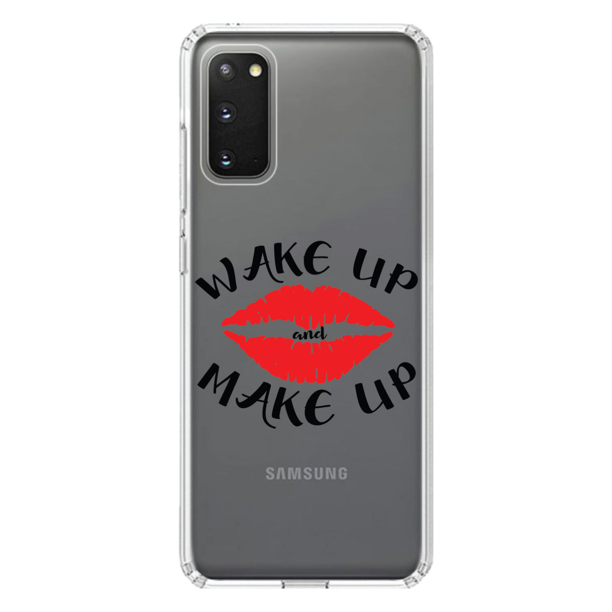 Wake Up and Make Up Clear Shockproof iPhone Case, view 13