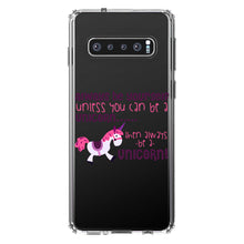 DistinctInk® Clear Shockproof Hybrid Case for Apple iPhone / Samsung Galaxy / Google Pixel - Always Be Yourself Unless You Can Be a Unicorn