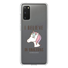 DistinctInk® Clear Shockproof Hybrid Case for Apple iPhone / Samsung Galaxy / Google Pixel - I Believe in Unicorns