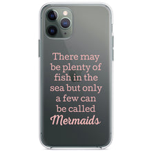 DistinctInk® Clear Shockproof Hybrid Case for Apple iPhone / Samsung Galaxy / Google Pixel - Plenty of Fish in the Sea But Only a Few Mermaids
