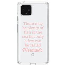 DistinctInk® Clear Shockproof Hybrid Case for Apple iPhone / Samsung Galaxy / Google Pixel - Plenty of Fish in the Sea But Only a Few Mermaids