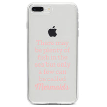 DistinctInk® Clear Shockproof Hybrid Case for Apple iPhone / Samsung Galaxy / Google Pixel - Plenty of Fish in the Sea But Only a Few Mermaids
